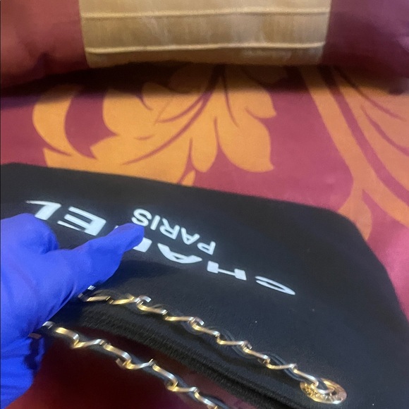 Chanel Black Shoulder Bag with Chain Strap, GWP - Picture 6 of 17